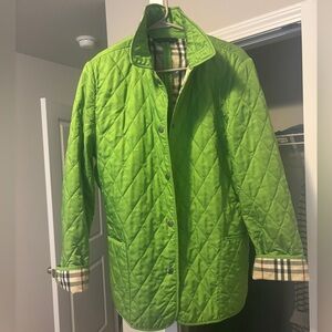 Burberry Green Quilted Jacket